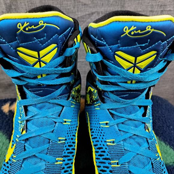 %Size 13 - Nike Kobe 9 Elite Perspective Men Sneakers Neon Turquoise/Volt - A1